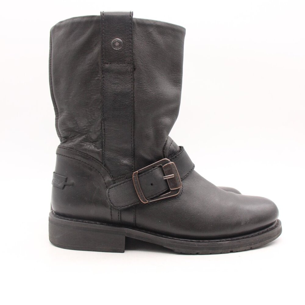 Harley-Davidson Women's 9 M  Black Leather DARCIE Bike Motorcycle Boots D85416
